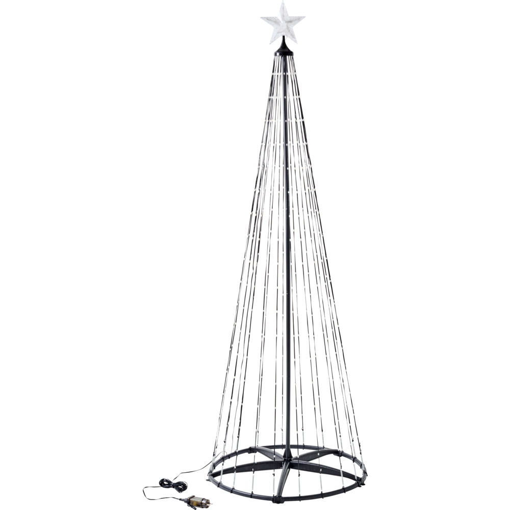 LED-Baum 210 cm mit 370 LEDs und Fernbedienung