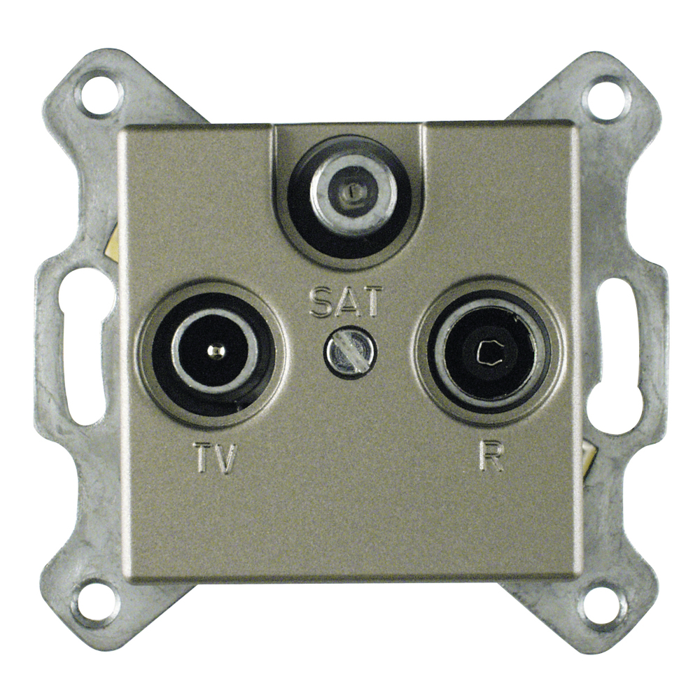 REV Antennendose TV/RF/Sat Trend maron Unterputz