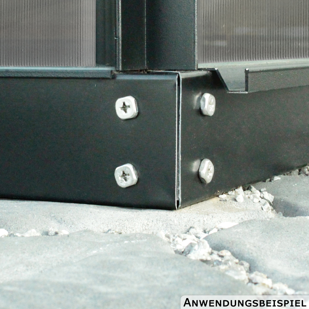 Vitavia Gew&auml;chshaus Freya 254 x 192 x 225 cm schwarz image number 7