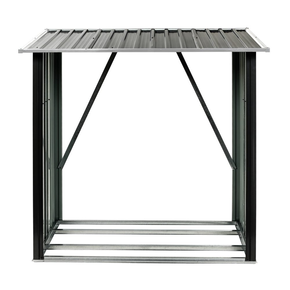 Kaminholzregal 154x83x157 cm aus verzinktem Stahl