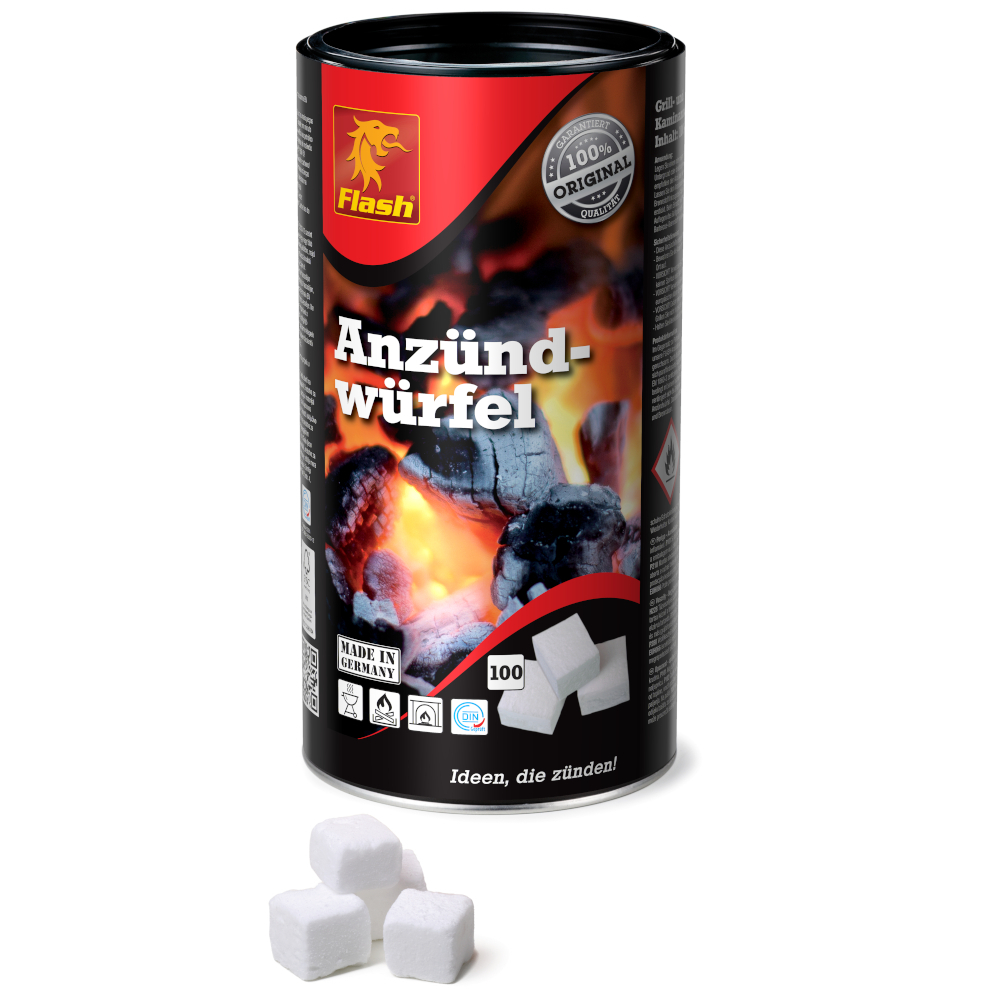 Grillanz&uuml;nder 100 St&uuml;ck, W&uuml;rfel Kaminanz&uuml;nder