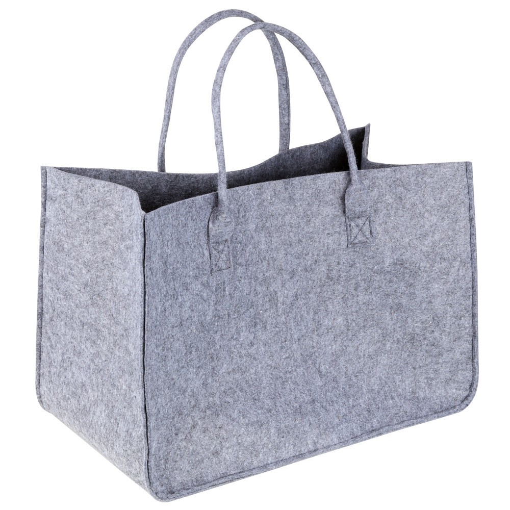 Filztasche XXL 50 x 34 x 27 cm in grau mit 20 kg Traglast