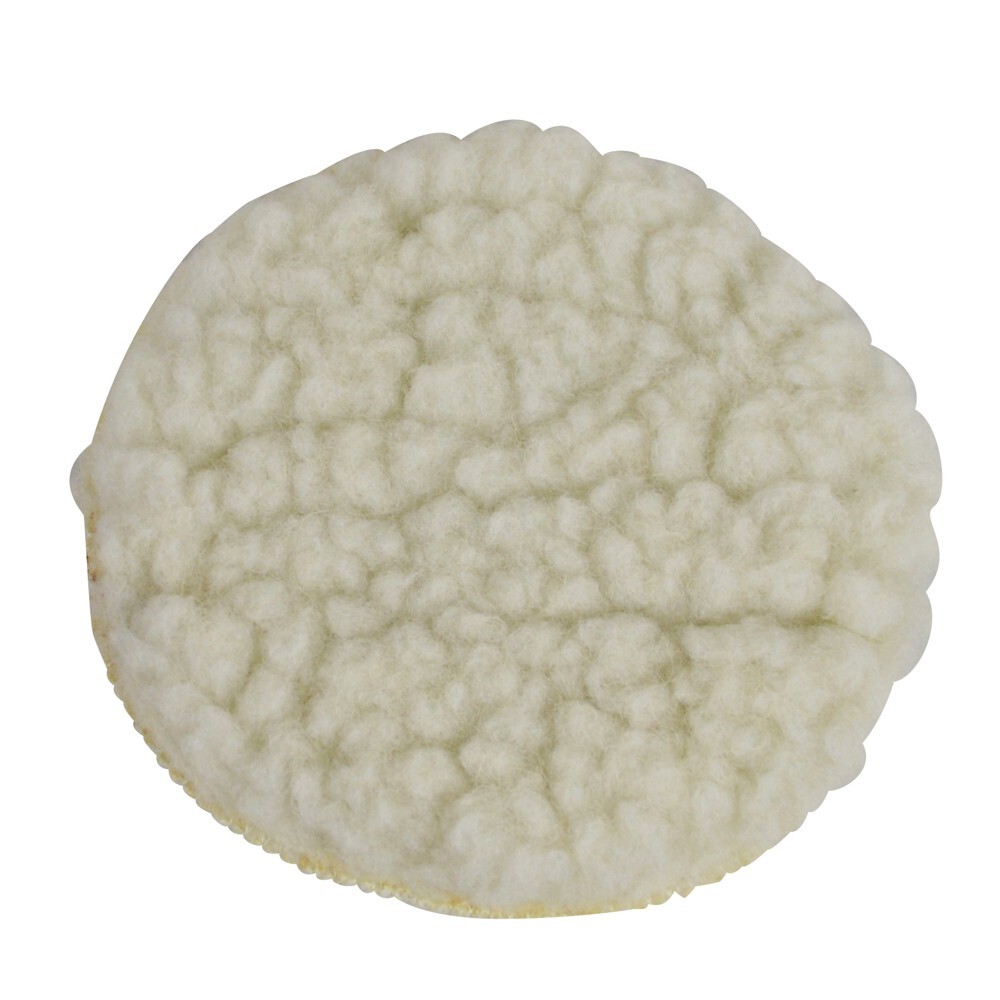 GERMANIA&reg; Polierscheibe 125mm Lammfell Klett Polierfell Polierhaube Lammwollhaube