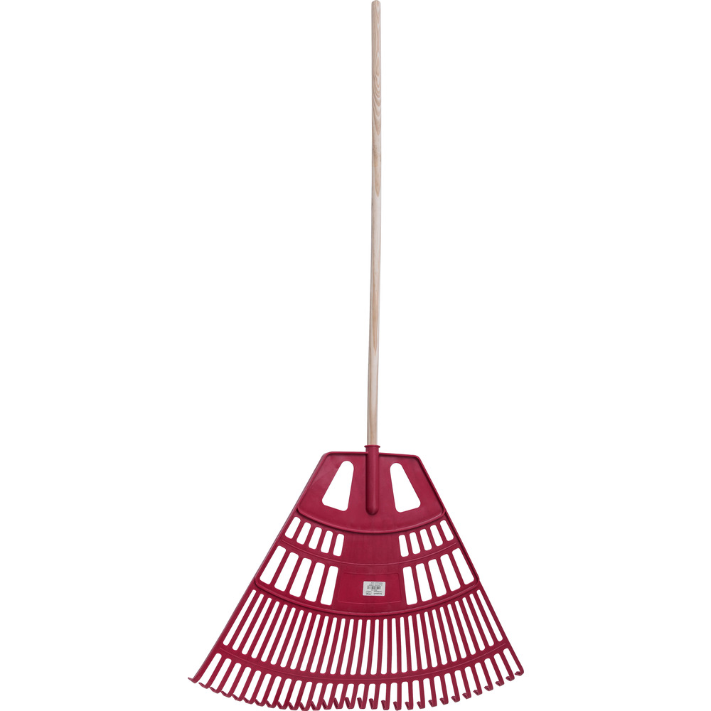 GERMANIA&reg; Laubrechen rot aus Kunststoff mit Holzstiel