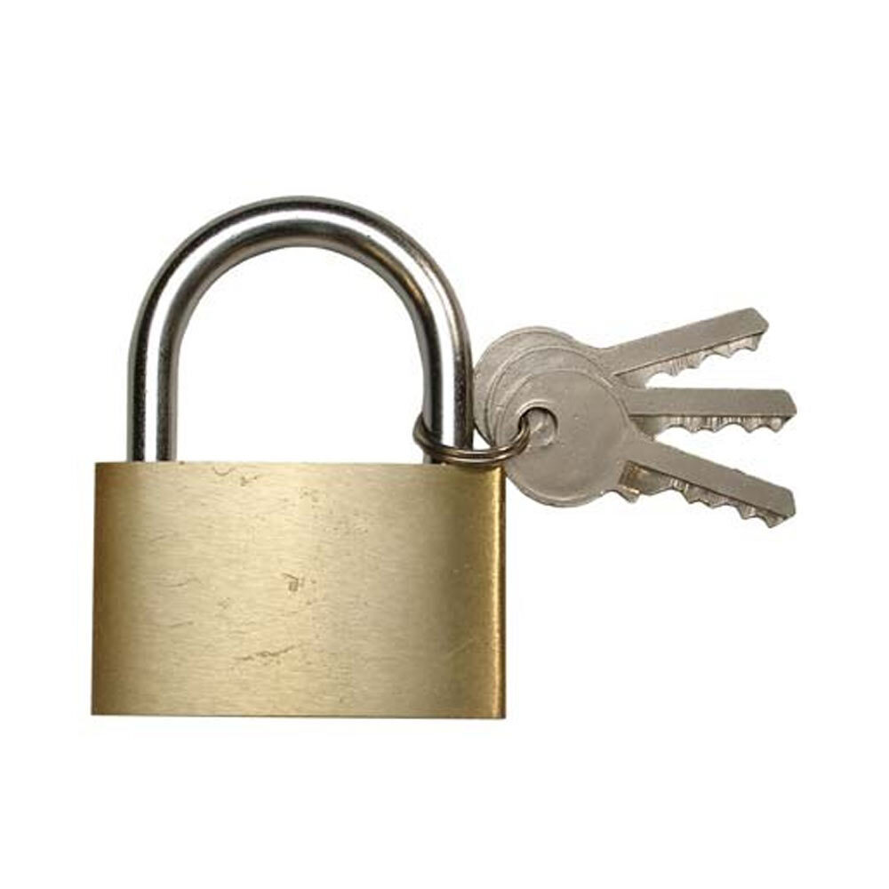 Messing-Vorh&auml;ngeschloss