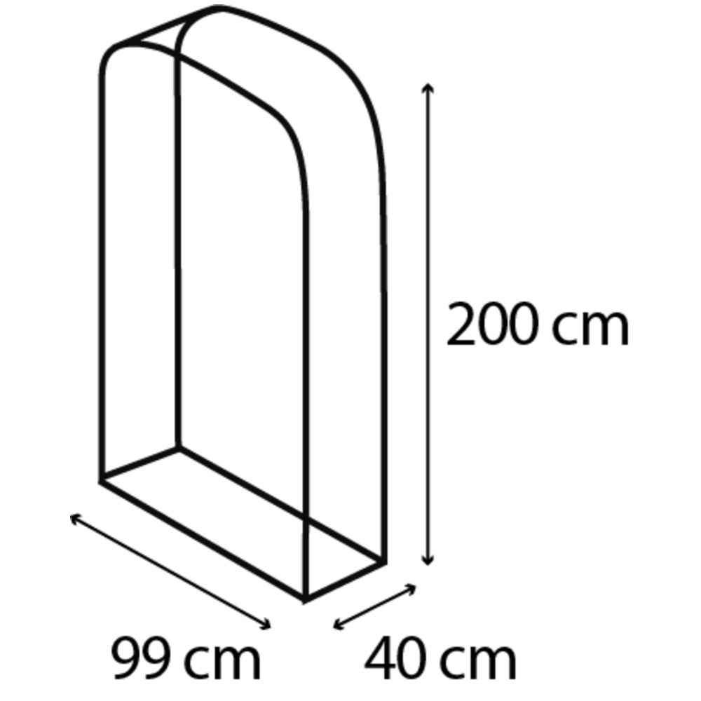 Kaminholzregal Lignum 99 x 40 x 200 cm granit image number 1