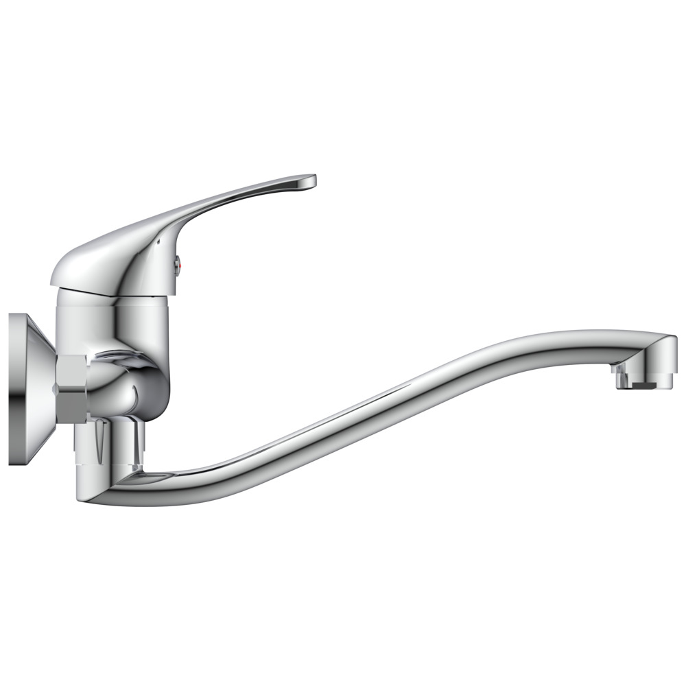 Sp&uuml;ltischarmatur Wand-Einhelbelmischer Europa chrom image number 1