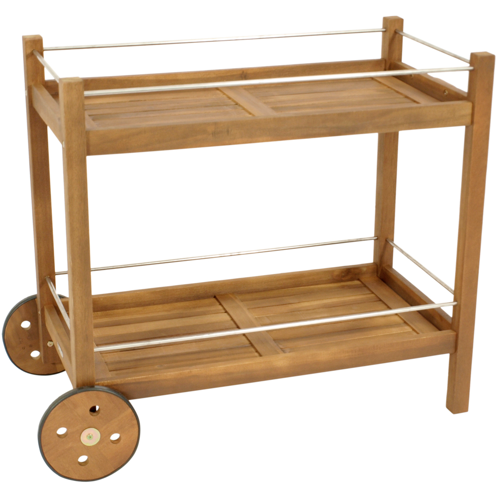 Servierwagen aus Akazienholz