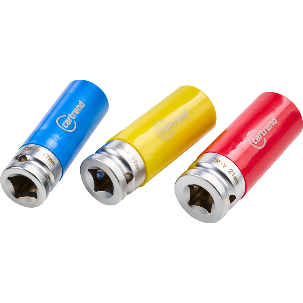 Kraftschoneins&auml;tze 1/2'' 3-teilig 17 / 19 / 21 mm image number 1