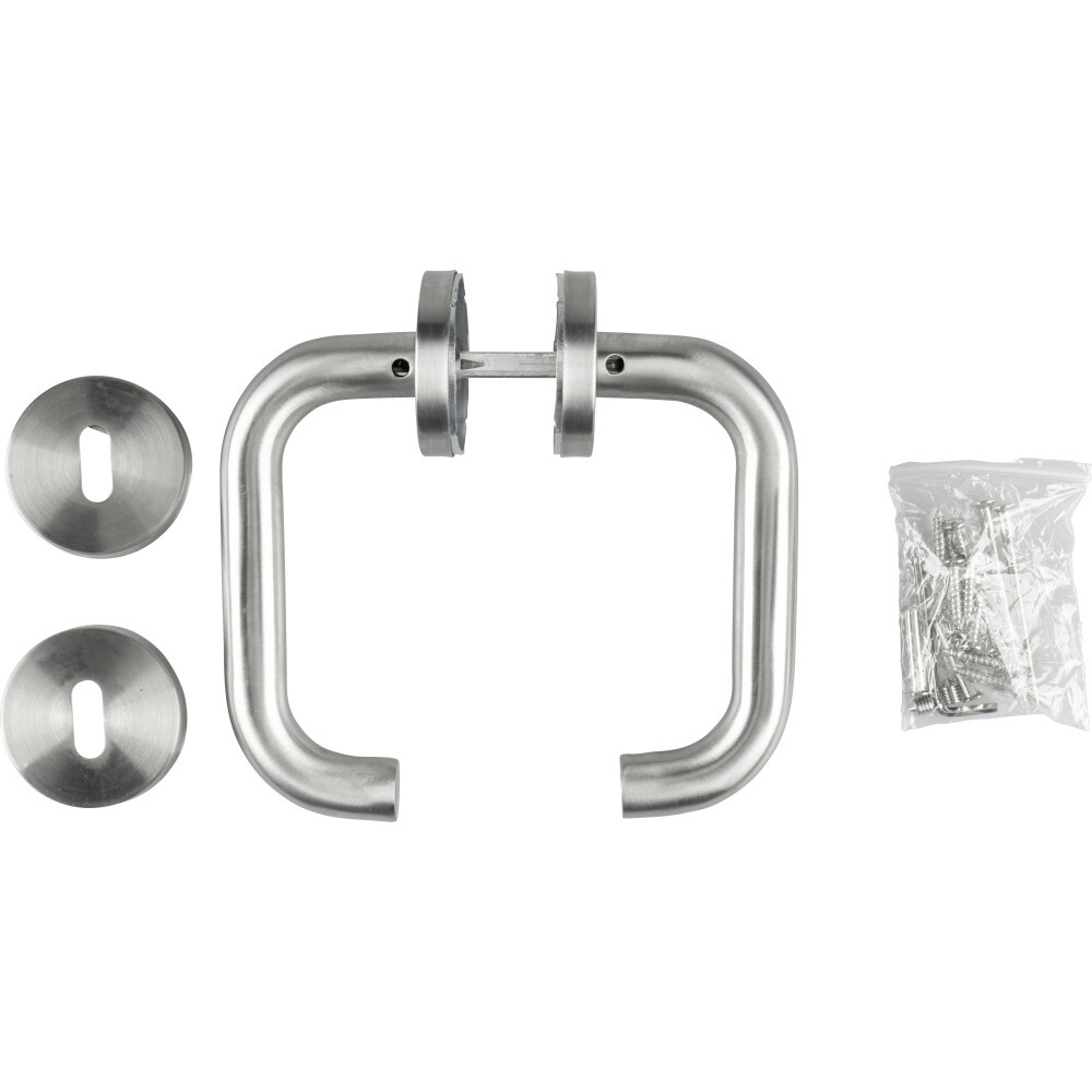 GERMANIA&reg; T&uuml;rgriff Dr&uuml;ckergarnitur U-Form aus Edelstahl