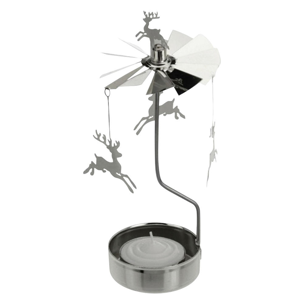 Teelicht-Karussell 13 x 8 cm aus Metall in vier verschiedenen Motiven image number 1