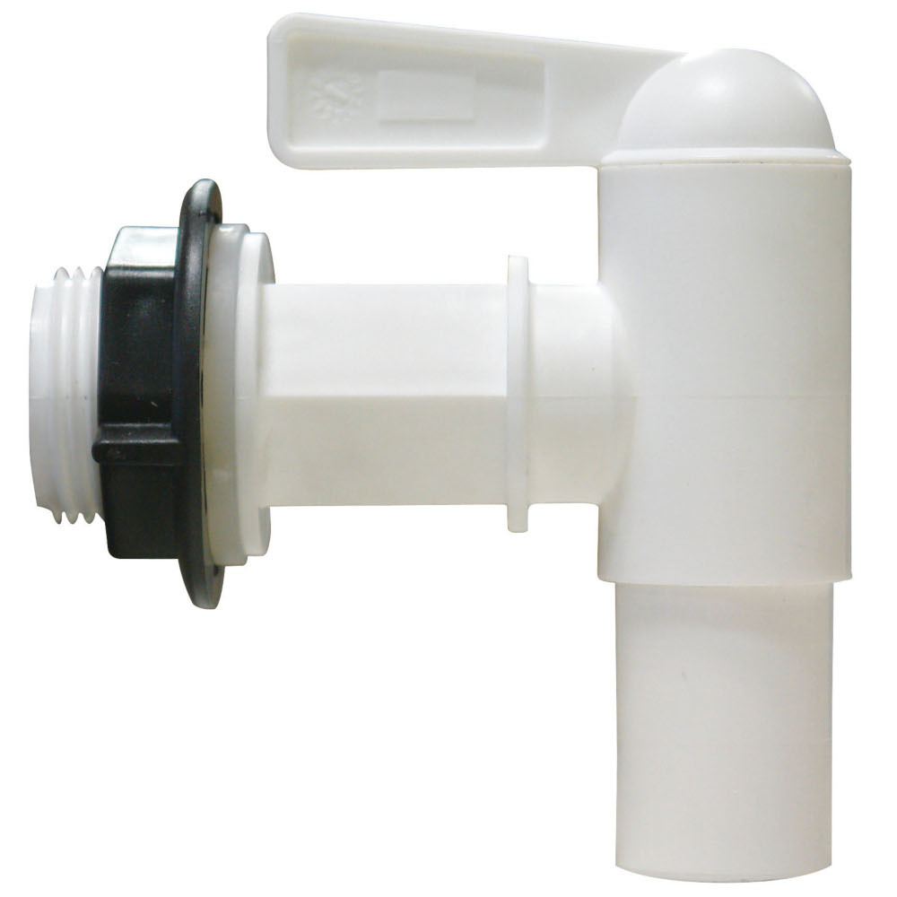 Regentonnen-Auslaufhahn 3/4 Zoll mit Dichtung und Kontermutter