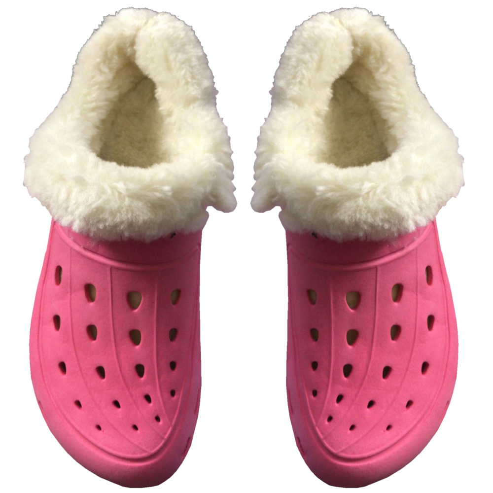 Clogs Gr&ouml;&szlig;e 36 bis 45 aus Kunststoff in verschiedenen Farben mit Fell image number 4