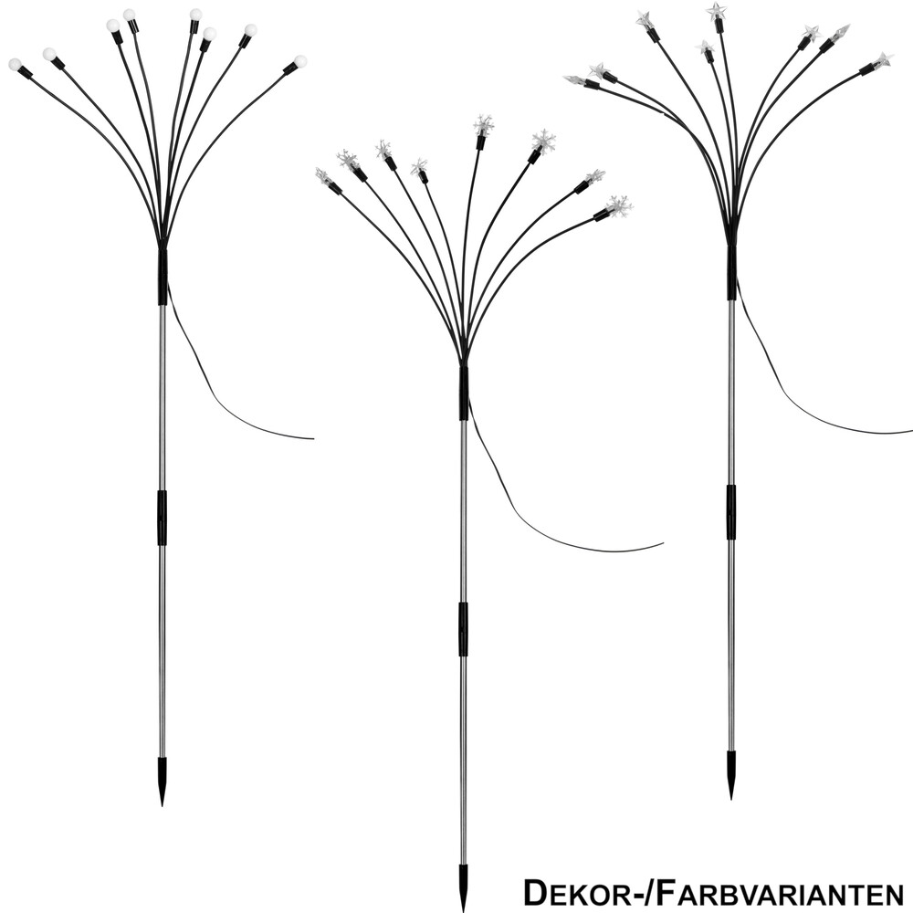 LED-Gartenstecker batteriebetrieben mit Timer