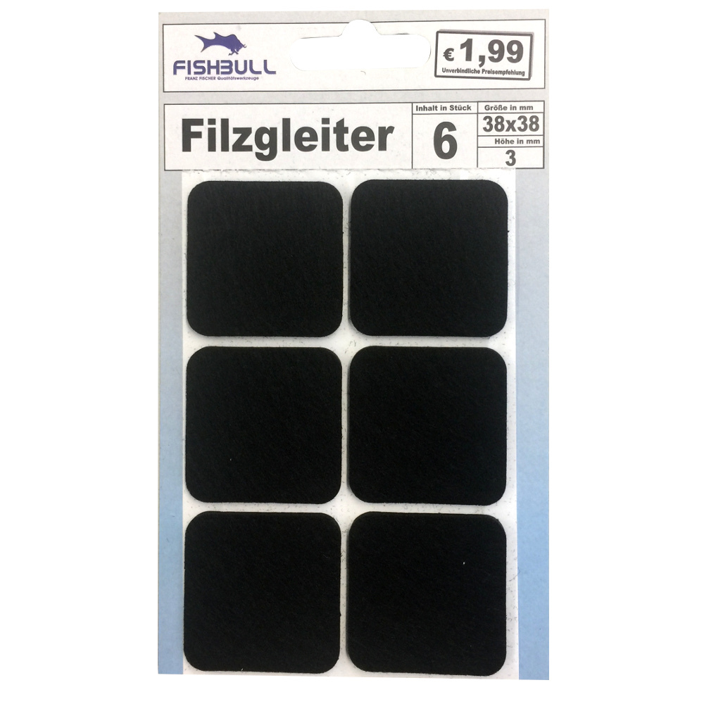 Filzgleiter 38x38mm 6er-Set