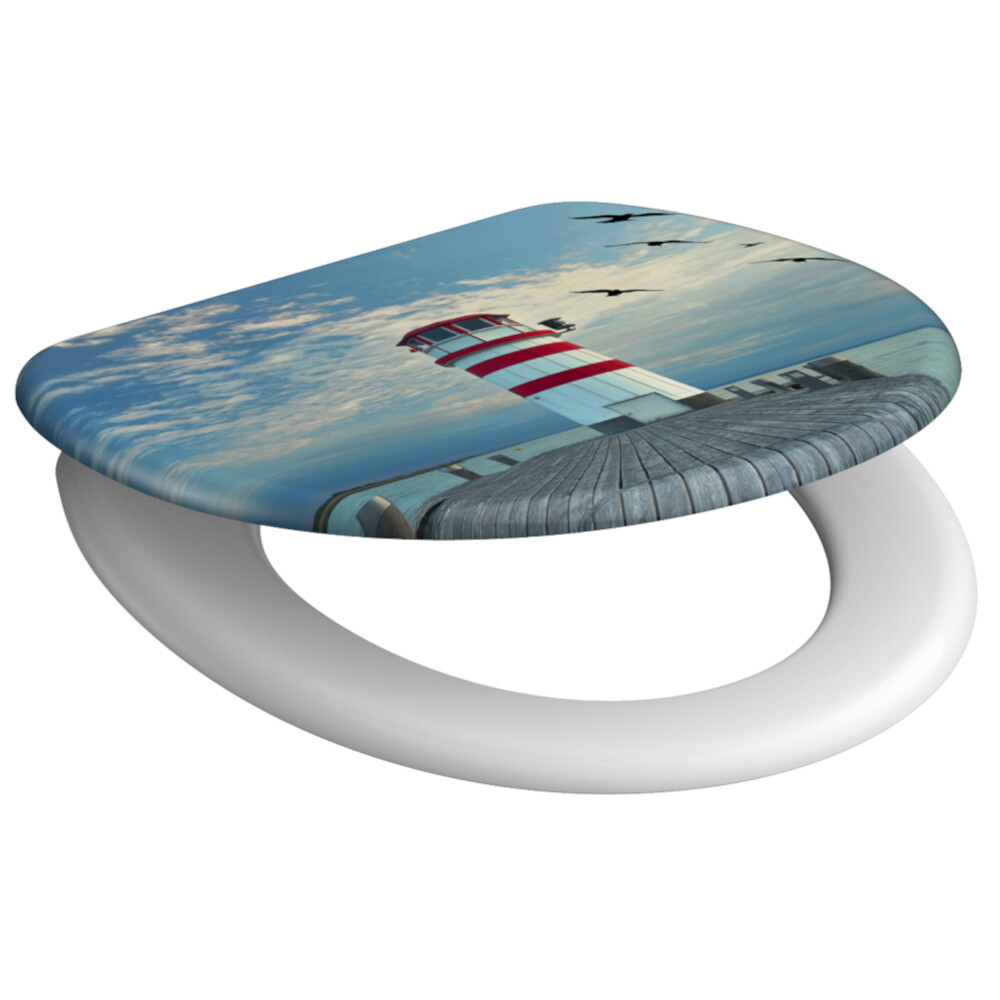 WC-Sitz mit Absenkautomatik Duroplast Lighthouse image number 2