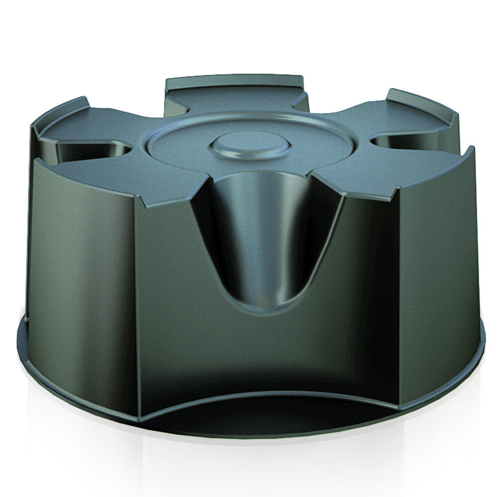 Untersetzer Basecan aus Kunststoff in schwarz