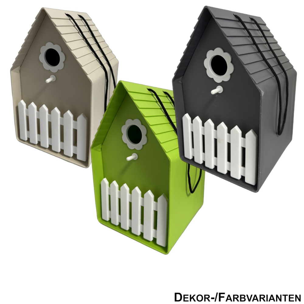Nistkasten mit Gartenzaun, Farbauswahl