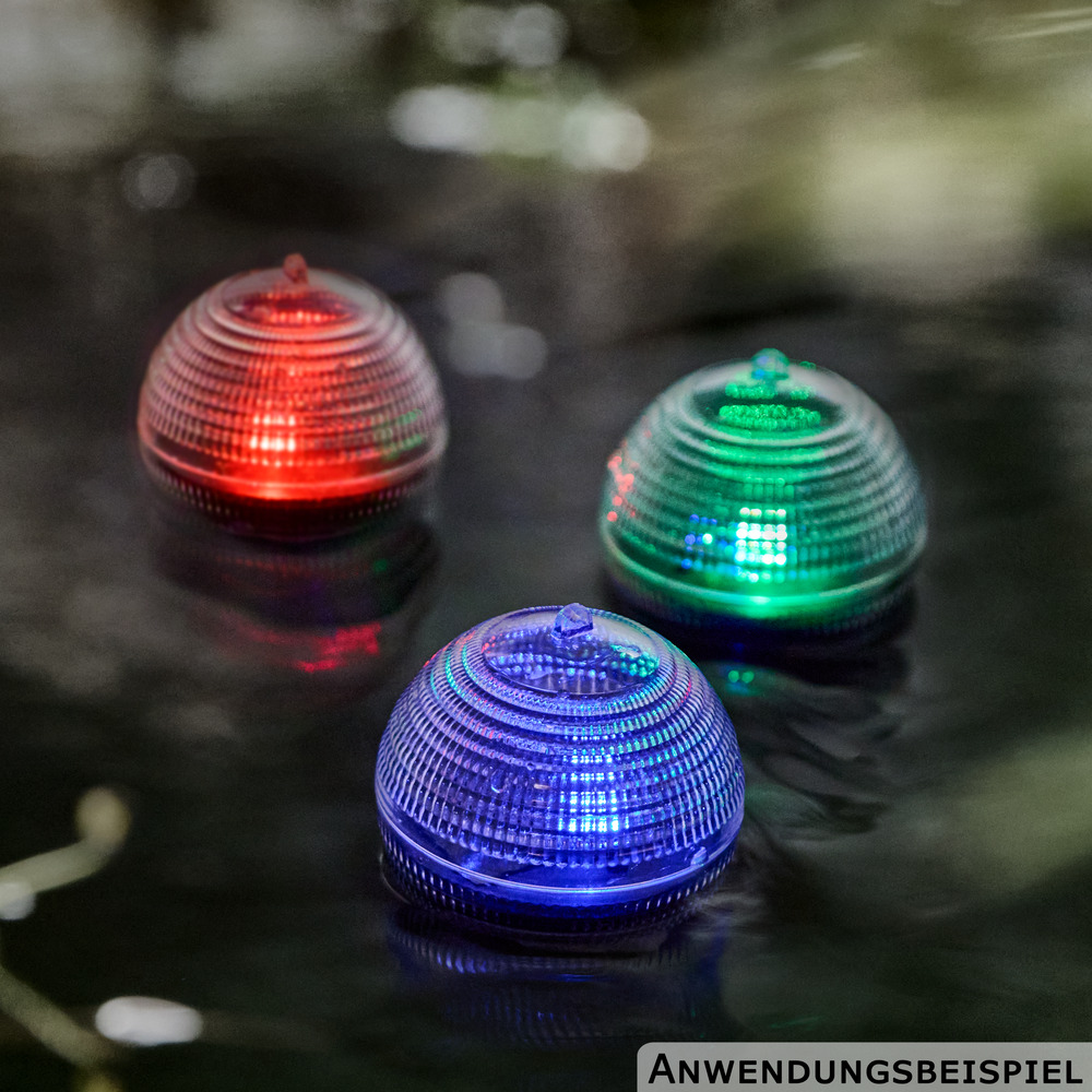 LED Solar Schwimmkugel &Oslash; 8 cm aus Kunststoff mit Farbwechsel image number 6