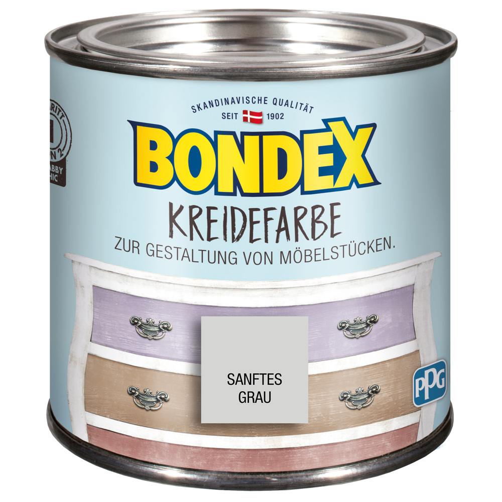 BONDEX Kreidefarbe Sanftes Grau 500ml