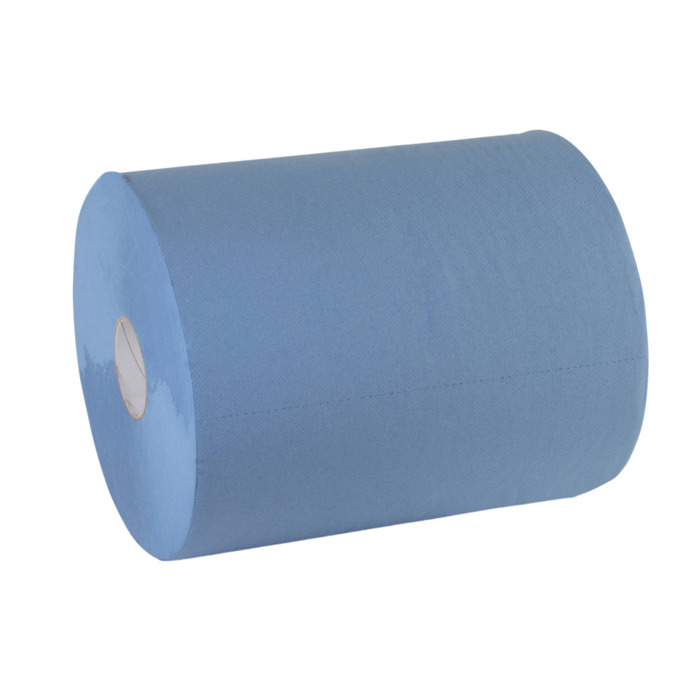 Putztuchrolle 2-lagig 33x36 cm 500 Blatt 2er Pack in Blau image number 1