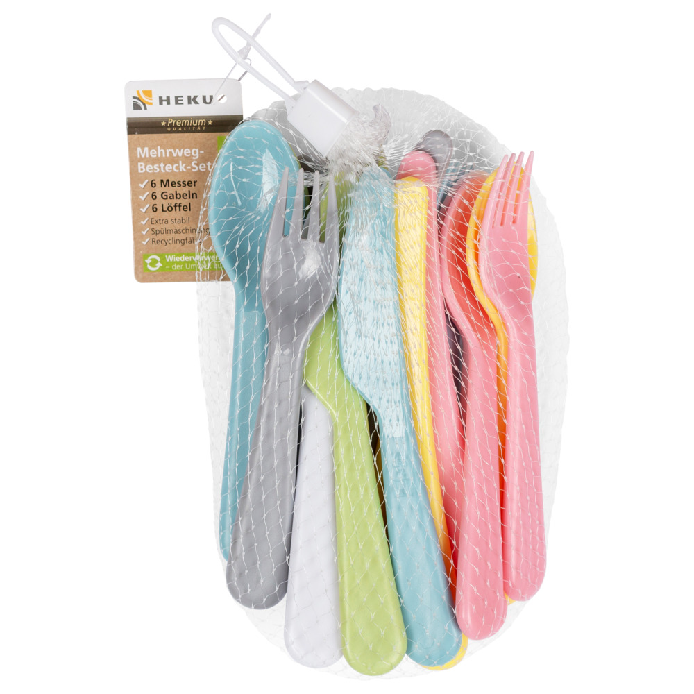 Mehrweg-Besteck-Set 18-teilig