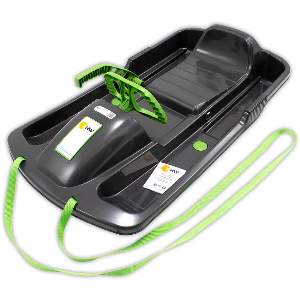 Lenkschlitten "Snow Fox" aus HPE-Kunststoff, anthrazit