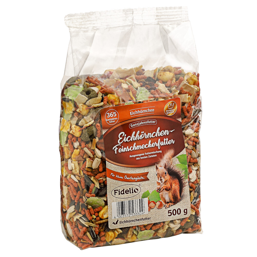 Eichh&ouml;rnchefutter 500 g mit N&uuml;ssen und verschiedensten Leckereien