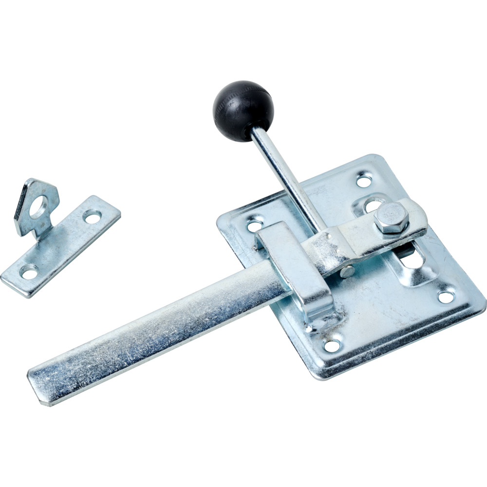 Gartentorfalle Stahl 80 x 100 mm Stahl verzinkt und verchromt