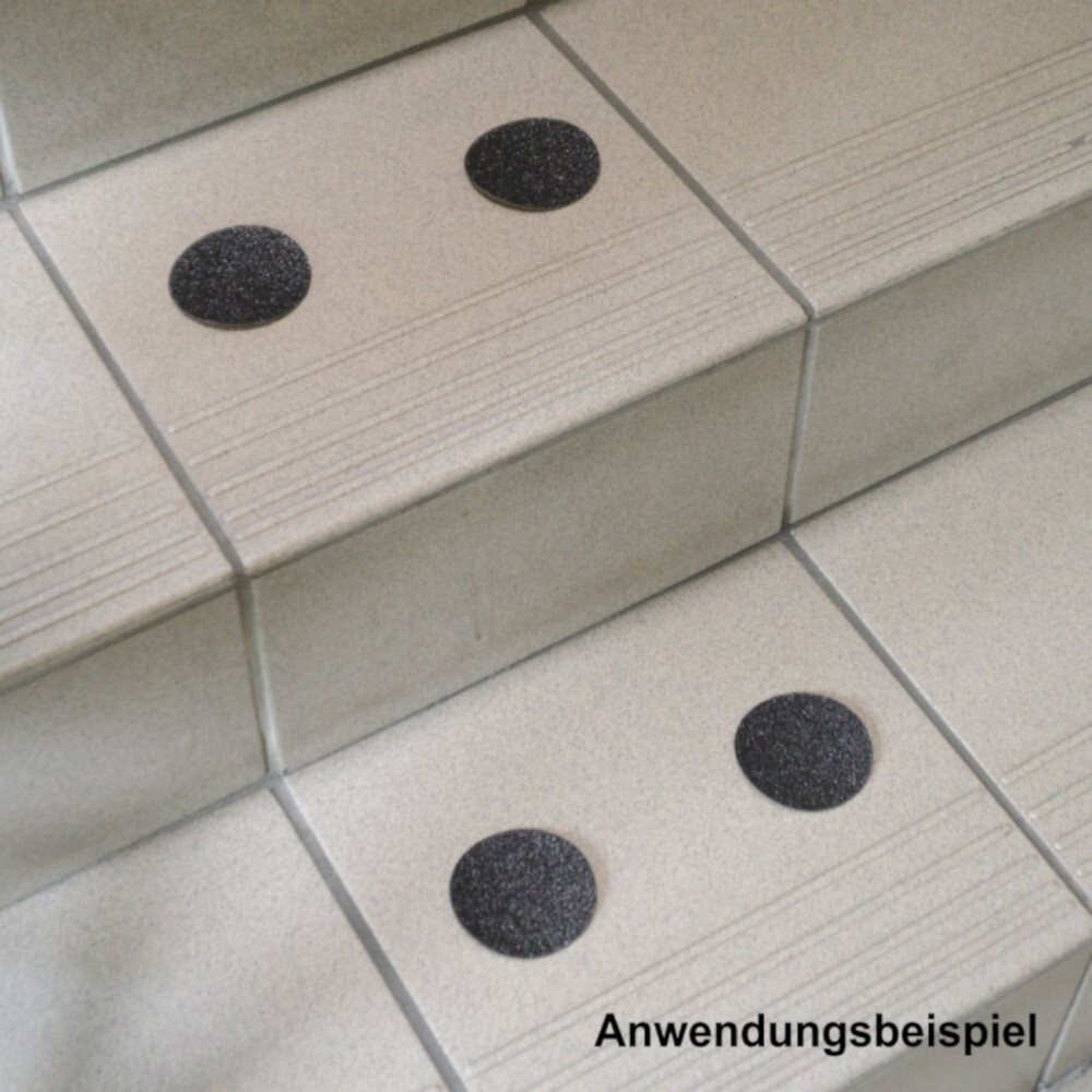 Antirutsch Punkte selbstklebend 4 St&uuml;ck &Oslash; 7 cm in Schwarz image number 1