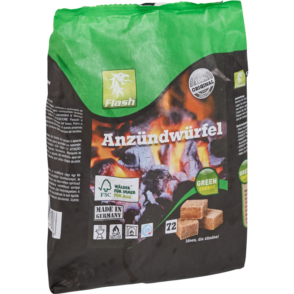 Grillanz&uuml;nder 72 St&uuml;ck, W&uuml;rfel Feueranz&uuml;nder