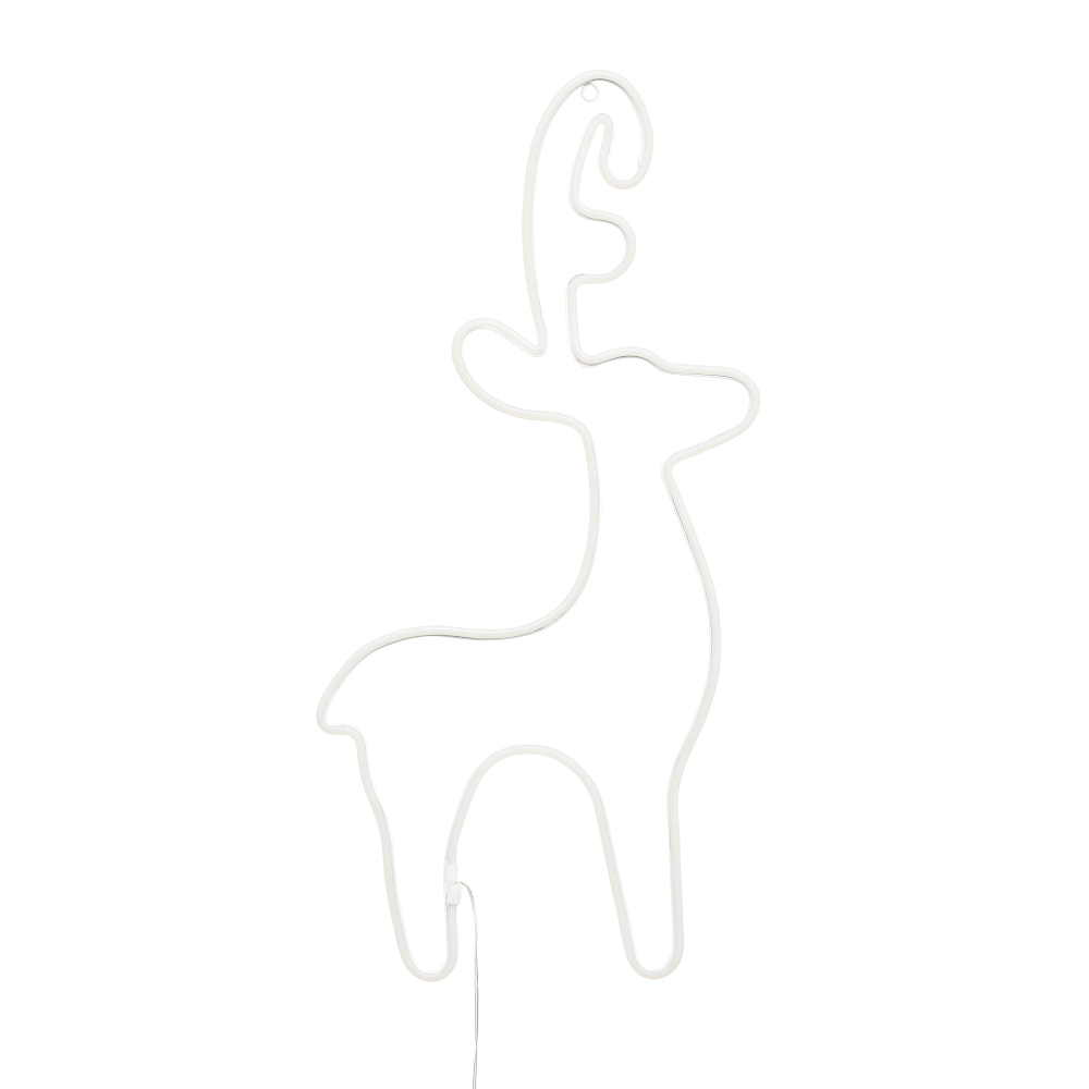 LED-Wanddekoration Rentier mit 96 warmwei&szlig;en LEDs und Timerfunktion image number 1