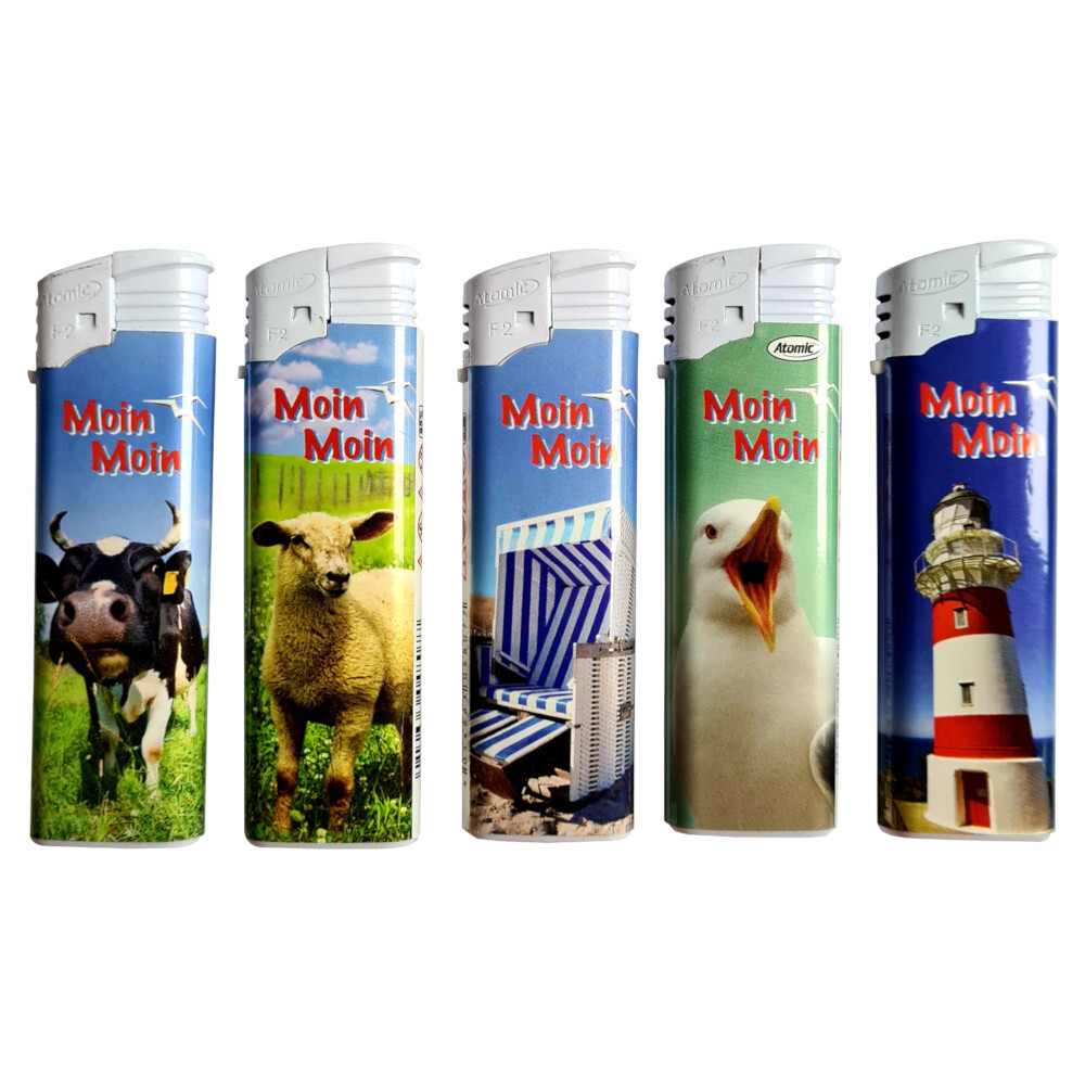 Feuerzeug nachf&uuml;llbar in verschiedenen Motiven