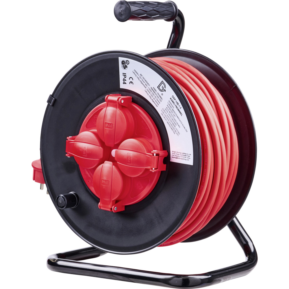Kabeltrommel 40 m, &Uuml;berhitzungsschutz, 4-fach Steckdose image number 2
