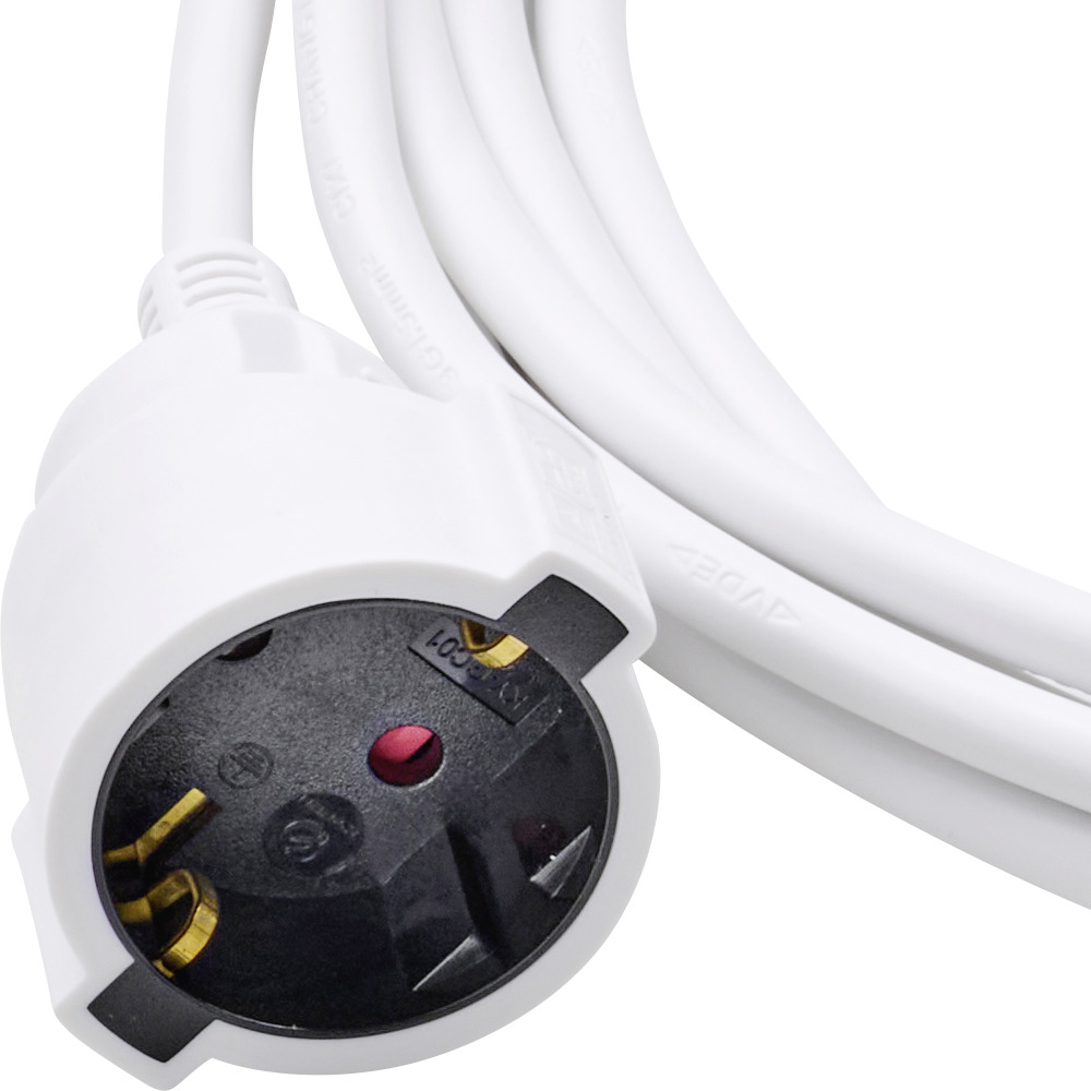 Verl&auml;ngerungskabel 5 m, wei&szlig;, f&uuml;r innen IP20 image number 1