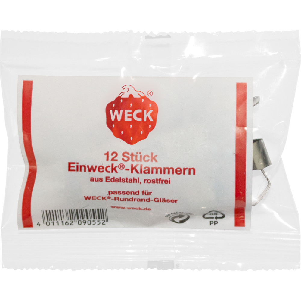 WECK&reg; Einweck-Klammern 12 St&uuml;ck