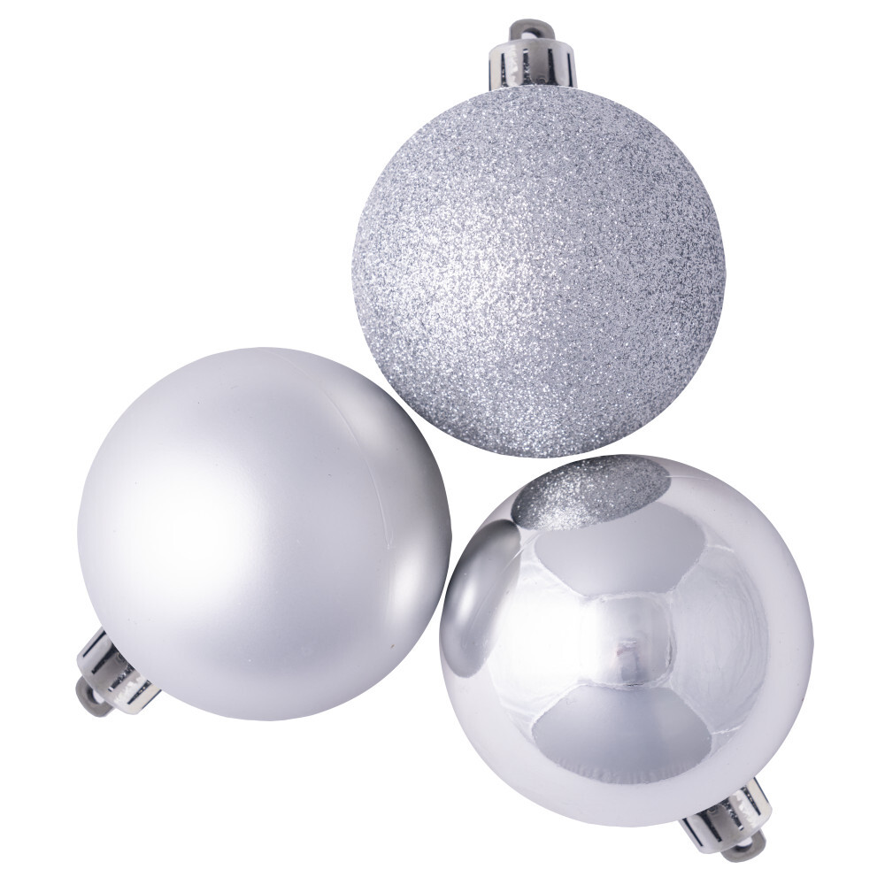 Weihnachtskugel Set 10-teilig 6 cm aus Kunststoff in verschiedenen Farben image number 3