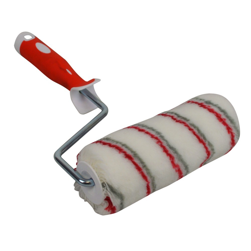 DECOPRO Farbroller 18cm rau Premiumroller mit Steckb&uuml;gel und 2-K Griff