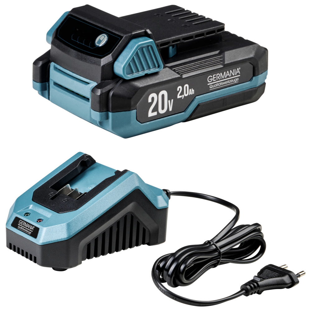 GERMANIA&reg; Plattform 2.0 Starter-Set mit 2Ah Akku und Ladeger&auml;t