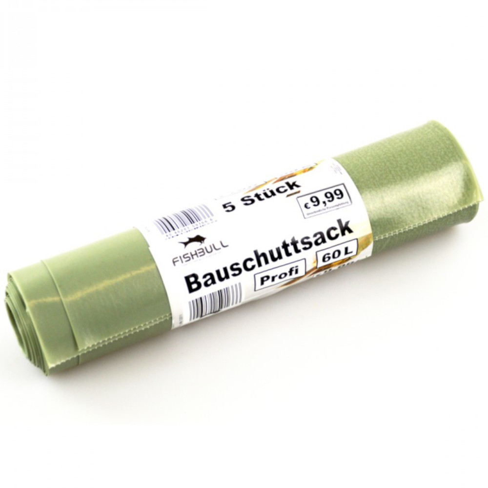 Bauschuttsack 60 Liter 160&micro; 5 St&uuml;ck in grau