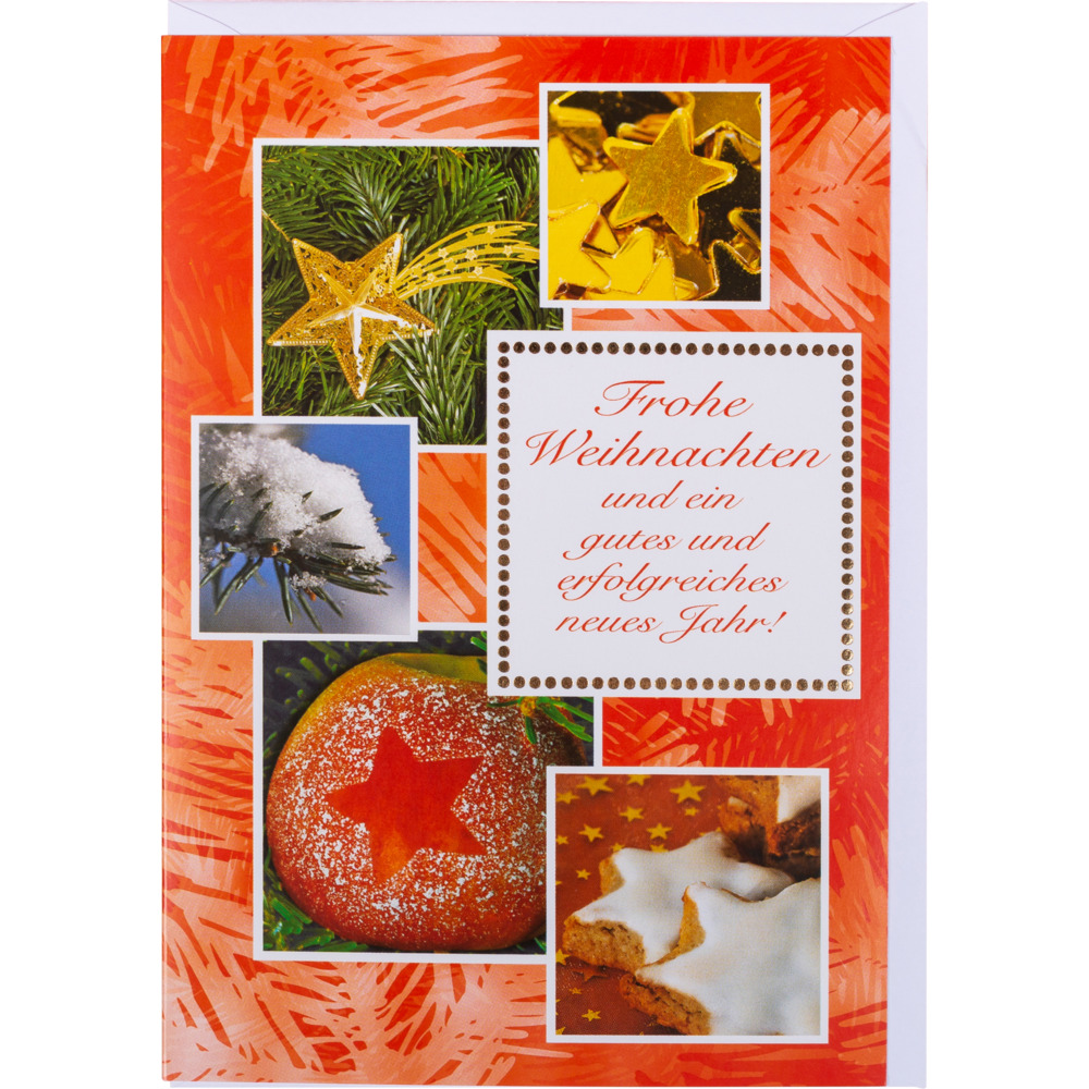Weihnachtskarte aufklappbar mit Umschlag image number 2