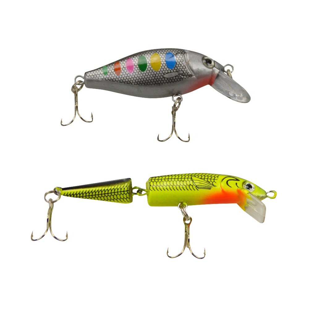 Angelhaken Fischk&ouml;der Set 2-teilig hart Wobbler