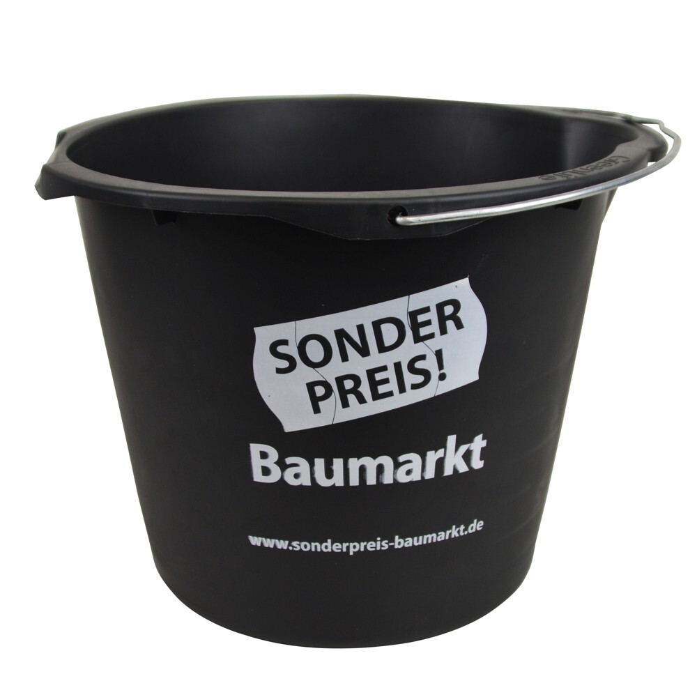 Sonderpreis Baumarkt Wassereimer 12 L in schwarz
