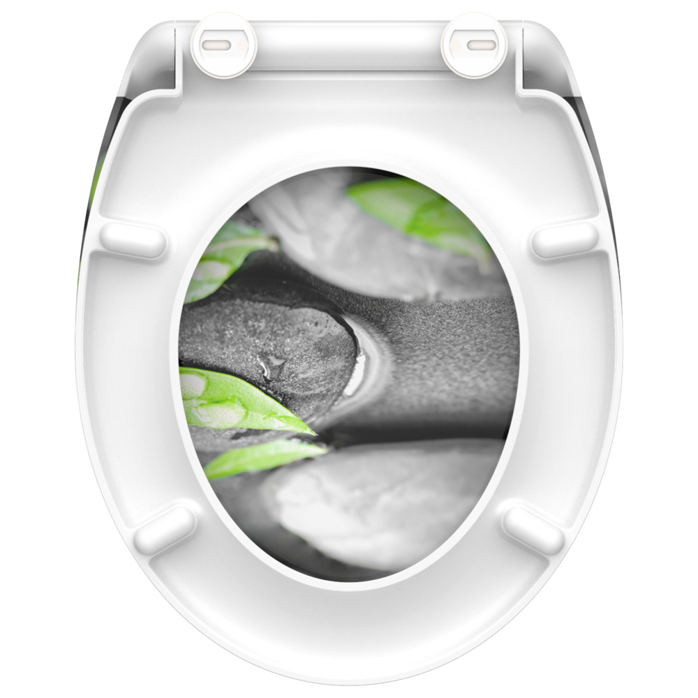 WC-Sitz Absenkautomatik Schnellverschluss Stone image number 3