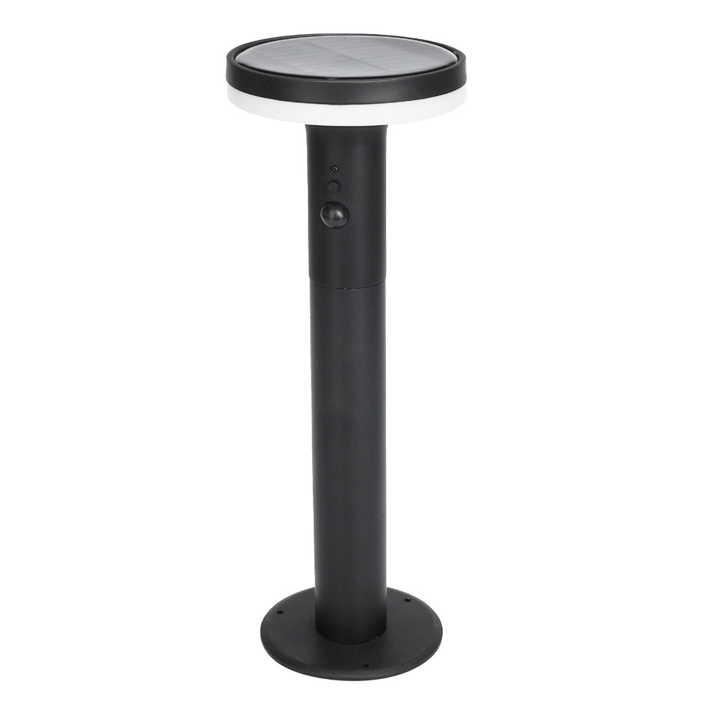 LED-Solarleuchte rund mit Bewegungsmelder