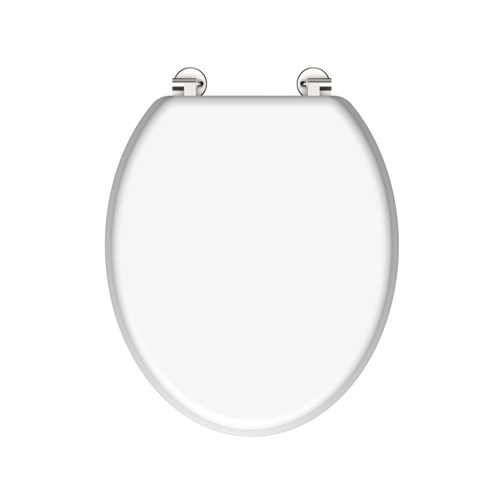 WC Sitz MDF in wei&szlig;