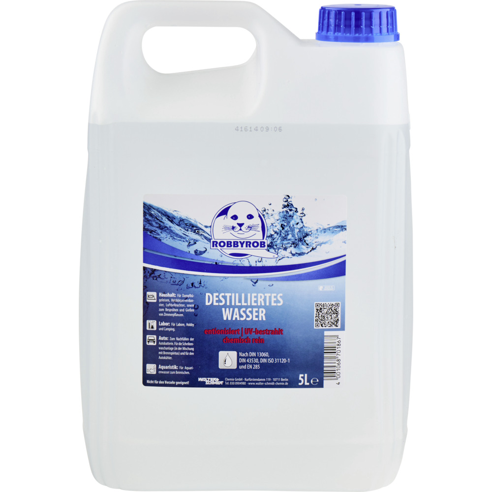 RobbyRob Destilliertes Wasser 5 Liter