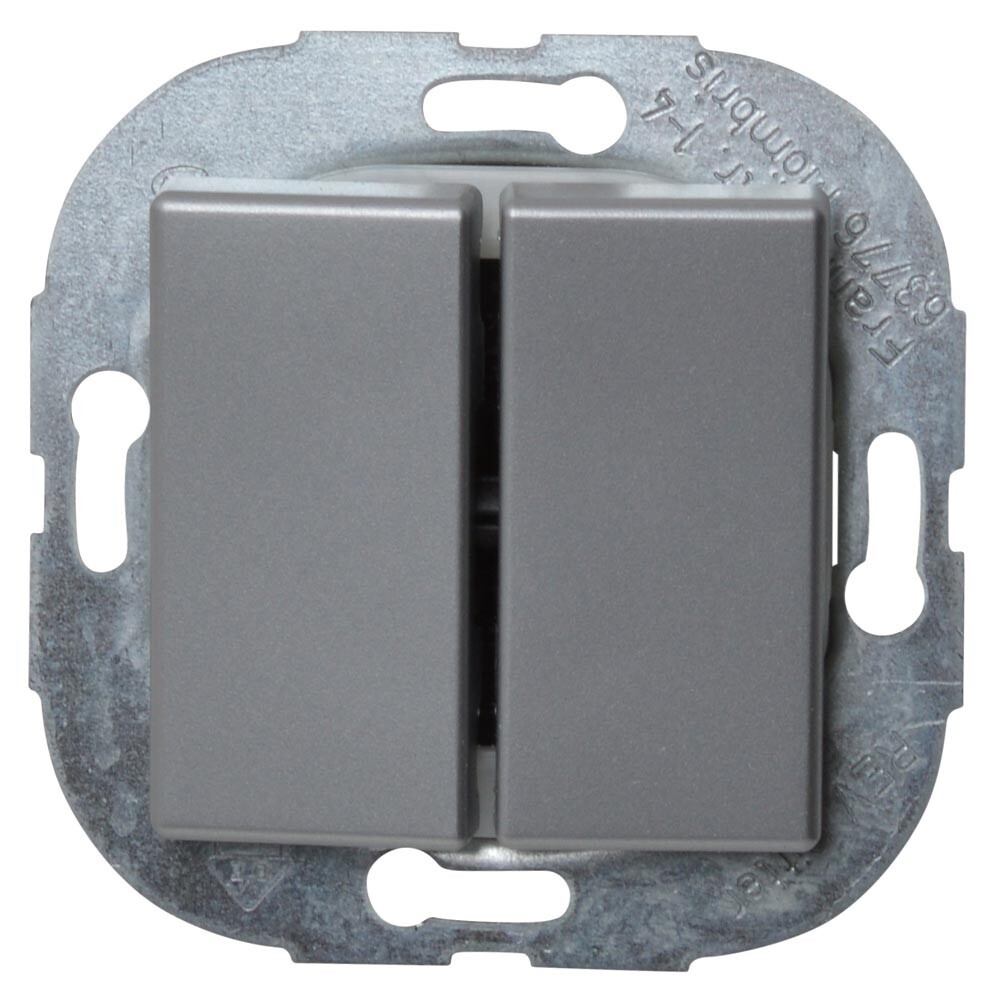 REV Serienschalter Standard Quadro silber Unterputz Lichtschalter