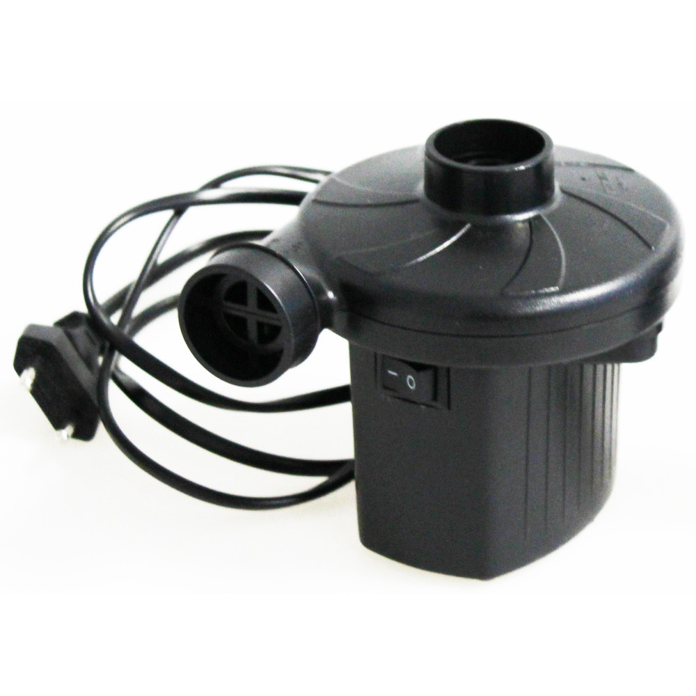 Luftpumpe elektrisch 230 V aus Kunststoff mit drei Adapter image number 1