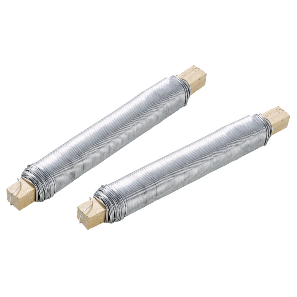 Wickeldraht 2 St&uuml;ck 30 m x 0,65 mm verzinkt